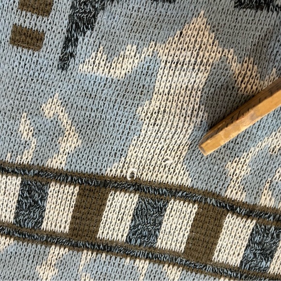 Vintage Le Tigre Made in USA Acrylic Geometric Patterned Sweater - Picture 6 of 6